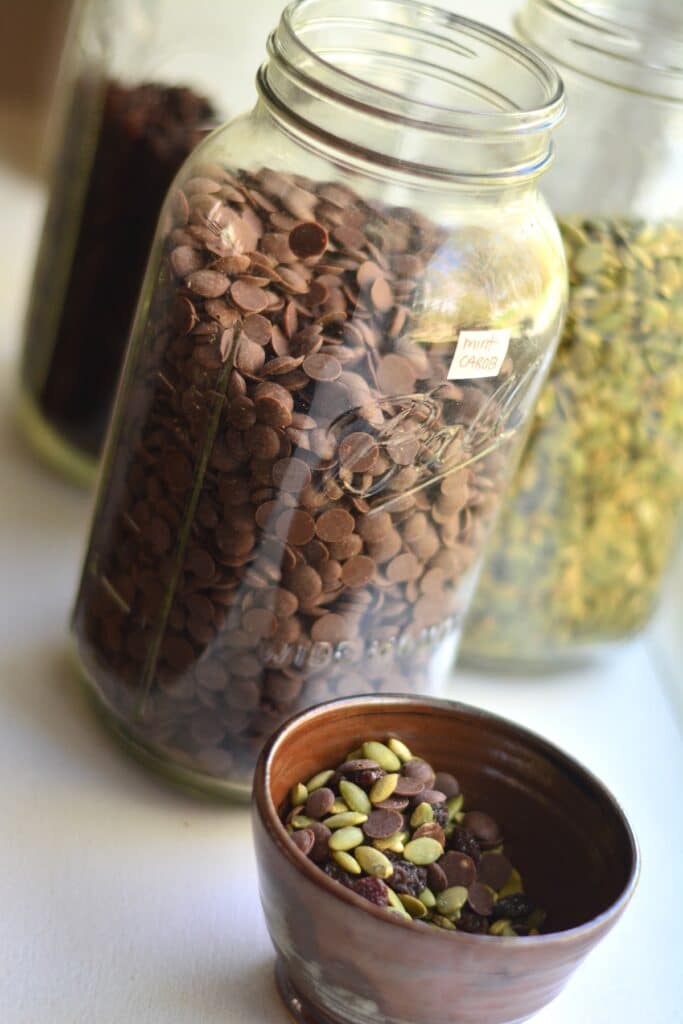 Homemade trail mix without seed oils or refined sugars