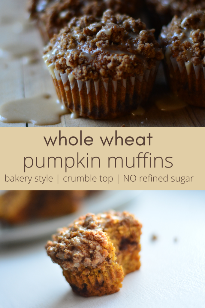 whole wheat pumpkin muffins