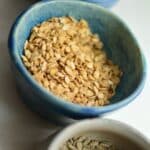 einkorn wheat berries flaked like oats. Flaked rye, flaked hard white wheat berries