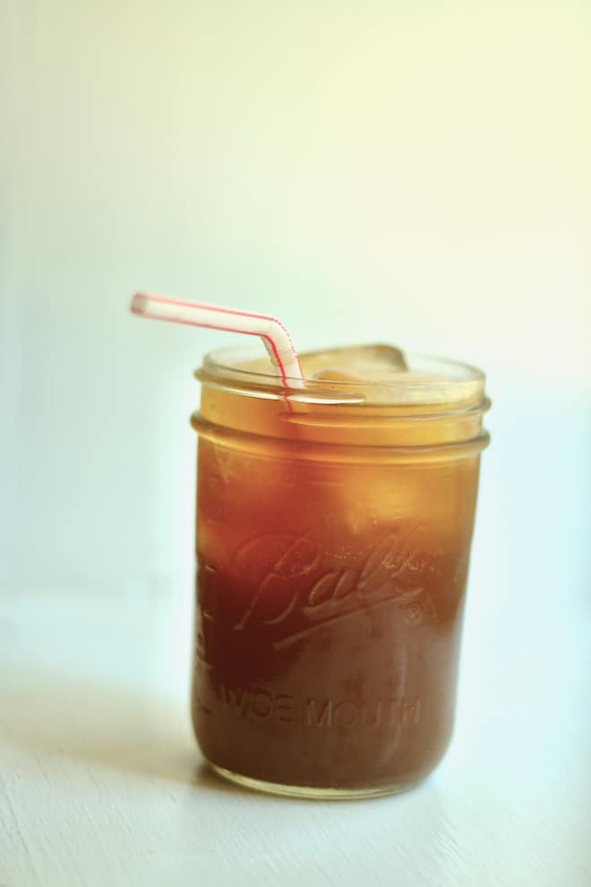 Dr Pepper recipe: homemade soda in a mason jar with straw